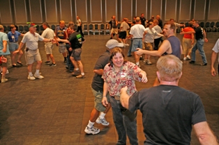Square dancers at an IAGSDC convention