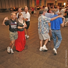 Square dancers at an IAGSDC convention