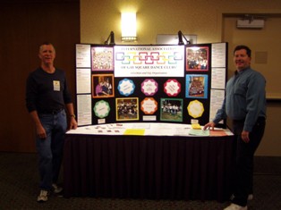 John McKinstry with the IAGSDC travelling display donated by All Join Hands